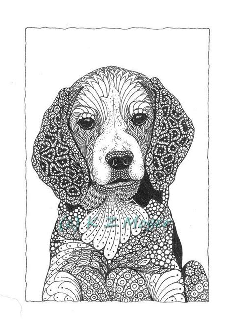 Zentangle Dog Coloring