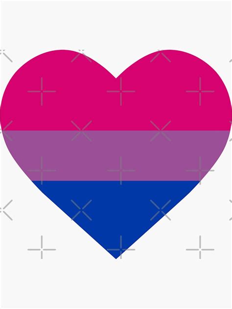 Bisexual Heart Sticker For Sale By Caughtinastorm Redbubble