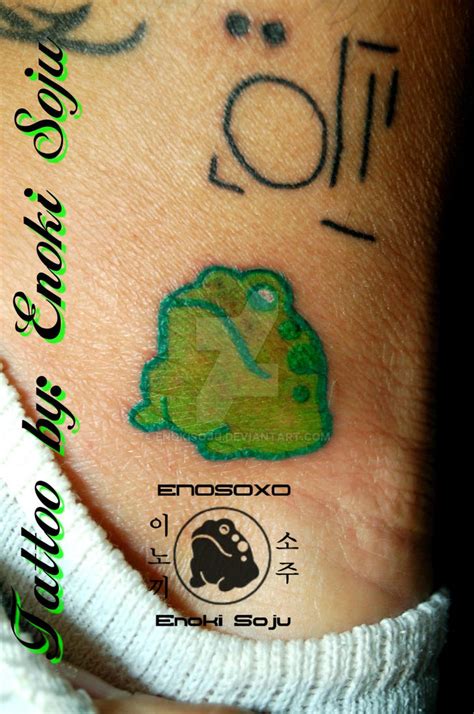 Enoki Soju Frog Logo Tattoo Tattoo By Enoki Soju By Enokisoju On Deviantart