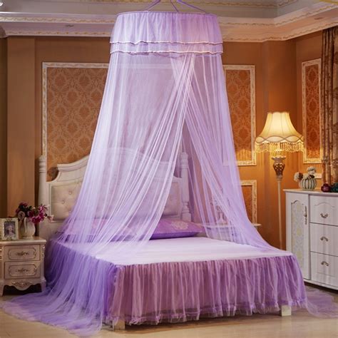 This mosquito net comes with a foldable ring top which makes it easy to carry. Princess Hanging Round Lace Canopy Bed Netting Comfy ...