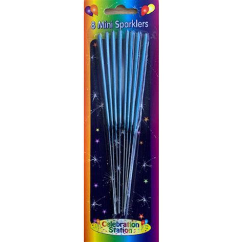 Mini Blue Sparklers 8 Pack Sprinkle Of Magic