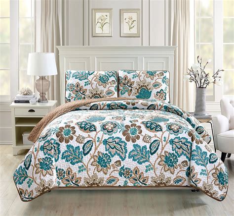 Fancy Collection 3pc King California King Oversize Quilted Coverlet
