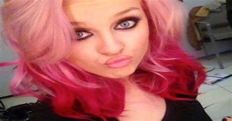 Little Mix Singer Perrie Edwards Flaunts New Dip Dyed Pink Hair On