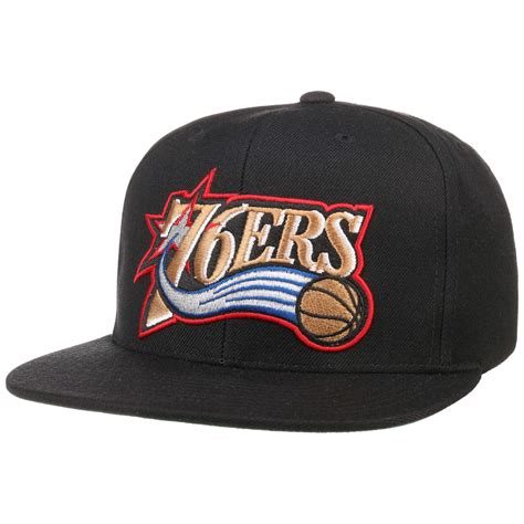 Philadelphia 76ers cap structured style adjustable hat. Wool Solid 76ers Cap by Mitchell & Ness - 32,95