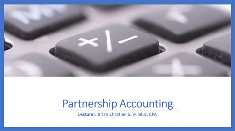 Partnership Accounting Part 1 Formation Youtube