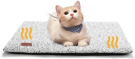 Mora Pets Cat Bed For Indoor Cats Self Heating Pet Pad Blanket No