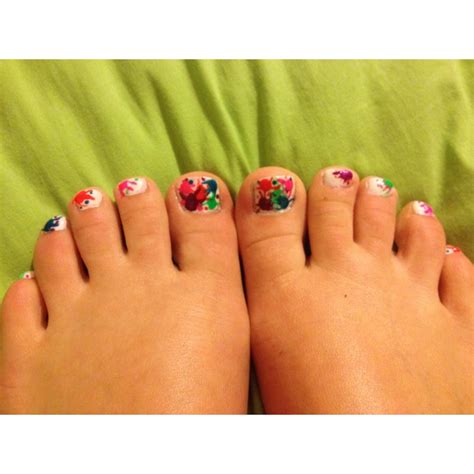 Perfect Splatter Paint Toe Nails To Go With My Perfect Splatter Paint