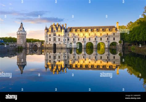 Chateau De Chenonceau Is A French Castle Spanning The River Cher Near