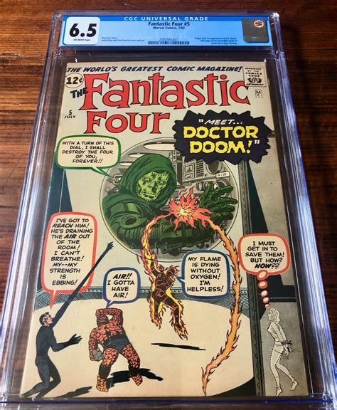 Fantastic Four 5 Cgc 65 Universal Off White Pages