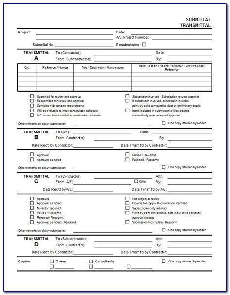 construction submittal form template resume examples