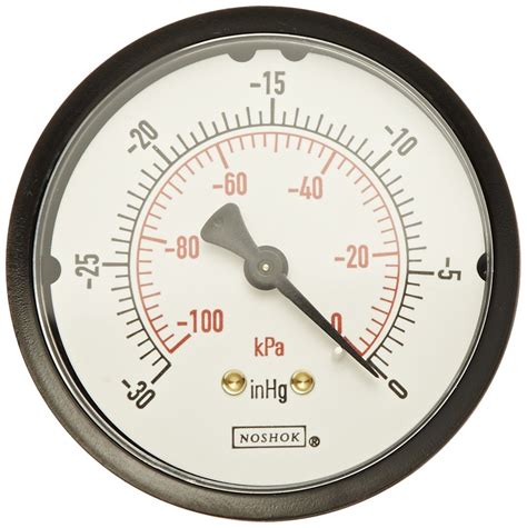 Noshok 100 Series Abs Dual Scale Dial Indicating Pressure Gauge With