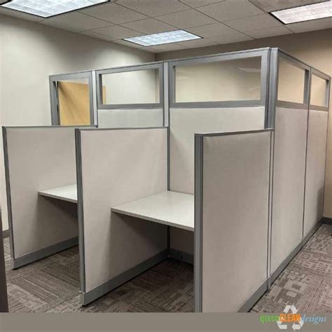 4 Person Office Divider Cubicle Walls Sapphire Cubicle System 5x5x65h