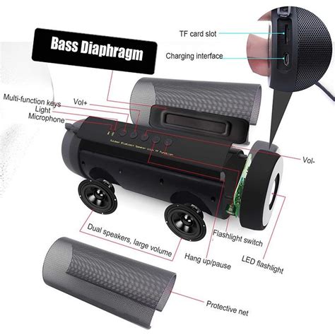 Buy Original T2 Bluetooth Speaker Waterproof Portable Outdoor Wireless