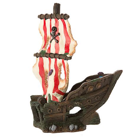 Maybe you would like to learn more about one of these? Top Fin® Sunken Pirate Ship Aquarium Ornament | fish ...