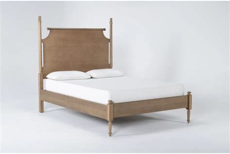Magnolia Home Anders Weathered Brown Queen Poster Bed By Joanna Gaines