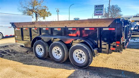 16' Bumper Pull Tri-Axle Dump Trailer - Arrow Equipment