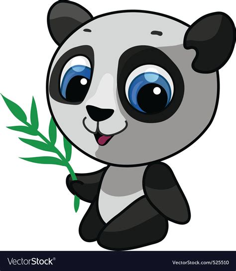 Cute Panda Vector Illustration Royalty Free Vector Image