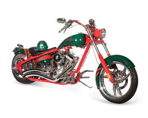 A 2008 Custom Rabbitohs Chopper Motorcycle Designed And Made For