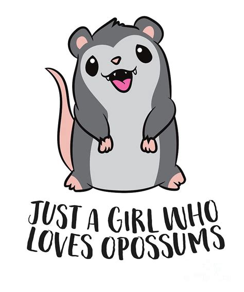 just a girl who loves opossums funny opossum lover girl tapestry textile by eq designs