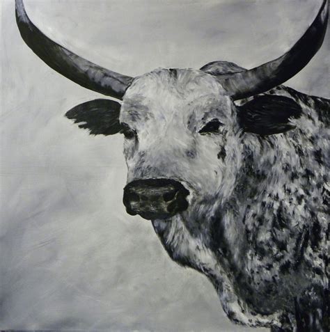 African Nguni Bull Oil On Canvas Cattle Oil On Canvas Bull Moose