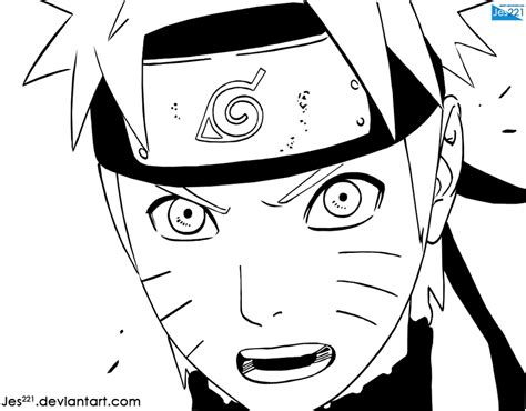 Naruto Uzumaki Lineart By Jes221 On Deviantart