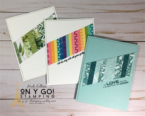 Easy Card Making Ideas And A Simple Card Design Using Strips Of