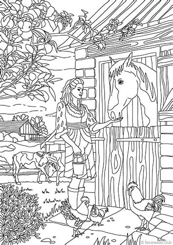 Find bestsellers, new releases, award winners and our recommended books for teens & young adults at amazon.com Country Barn - Printable Adult Coloring Pages from Favoreads