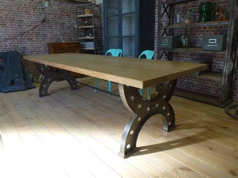 table de salle à manger industrielle | Table salle à manger, Salle à