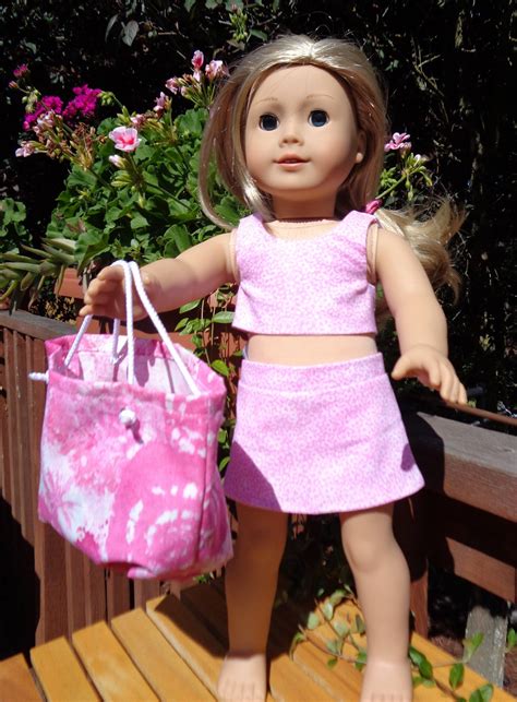 Cotton Candy Skort And Midi Top For 18 Dolls Made In Usa Fits American