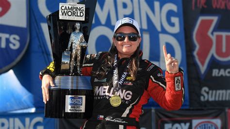 Erica Enders Claims Fifth Nhra Pro Stock World Championship With Dominance In Vegas Erica