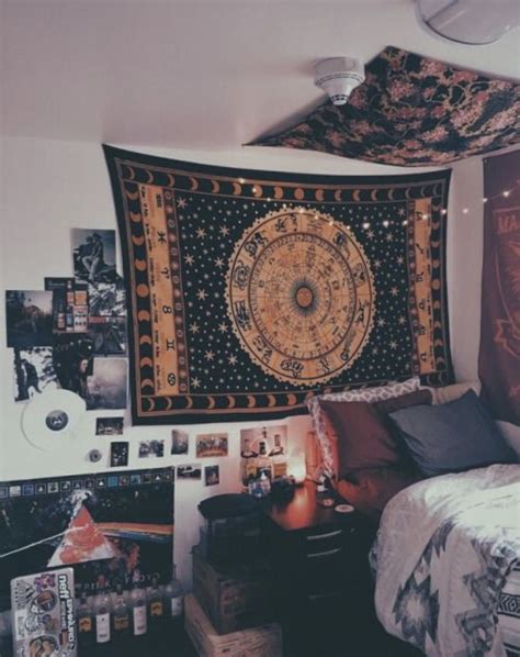 Boho Zodiac Tapestry Aesthetic Bedroom Grunge Room Bedroom Vintage