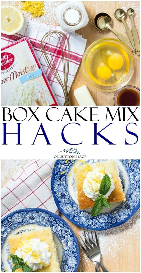 Frosting on bakery cakes is even worse than the. How to Make a Box Cake Mix Taste Homemade | Lemon cake mix ...