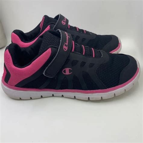 Champion Shoes Girls Shoe Champion Pink Black Youth Girl Shoe 4