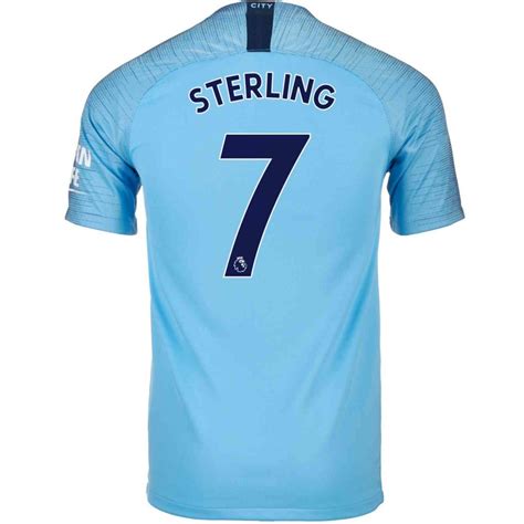 Raheem sterling crazy run vs bournemouth hd. 2018/19 Nike Raheem Sterling Manchester City Home Jersey ...