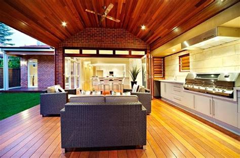 Now that winter has finally passed, we're enjoying warmer temperatures and get inspired to create your own unique space with these stunning backyard kitchen ideas the sink and cooking equipment line the outer wall of this cozy veranda. How To Make Outdoor Kitchens - Hupehome