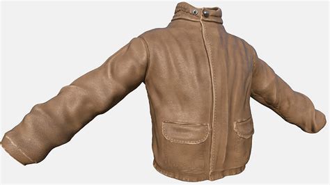 3d Model Leather Jacket Male Vr Ar Low Poly Cgtrader