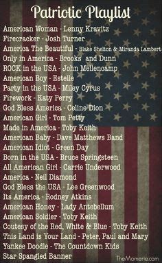 The automatic playlist generator of perfect player can create kodi playlists. Patriotic Playlist | The Momerie | 4th of july party, 4th ...