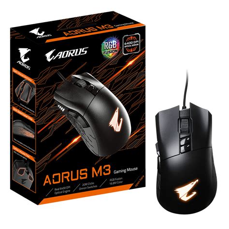 Gigabyte 6400 Dpi Optical Rgb Gaming Mouse Falcon Computers