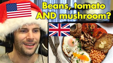 American Reacts To The Full English Breakfast Youtube