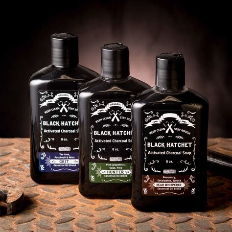 Activated Charcoal Body Wash Set Of 3 Black Hatchet Touch Of Modern