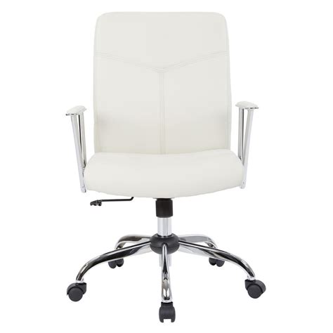 Our faux leather dining chairs are made to a very high quality with perfect stitching and a sturdy frame. Work Smart Cream Faux Leather Chair with Chrome Base ...