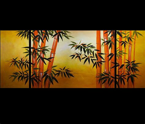 Chinese Bamboo Painting Feng Shui Good Luck Bamboo Painting 236 Arte