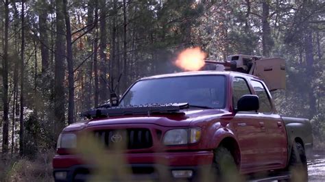 Us Marines Test Remote Controlled Machine Gun Toyota Pick Up Truck