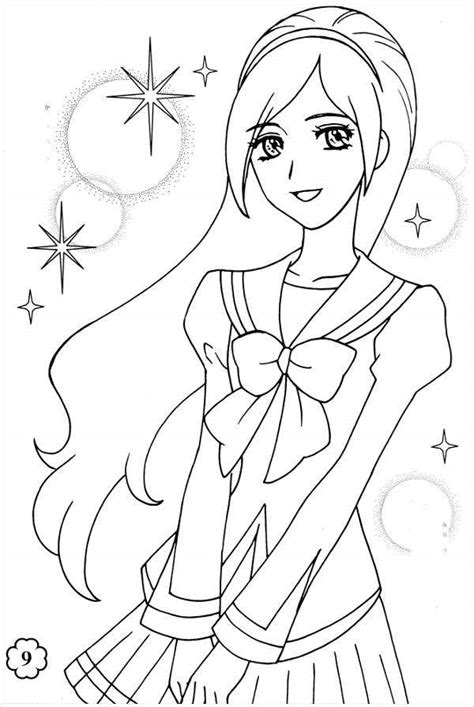 Anime coloring pages feature on famous anime characters like: 8+ Anime Girl Coloring Pages - PDF, JPG, AI Illustrator ...