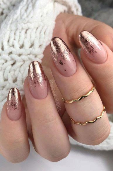 Stylish Nail Art Designs That Pretty From Every Angle Nude And Gold