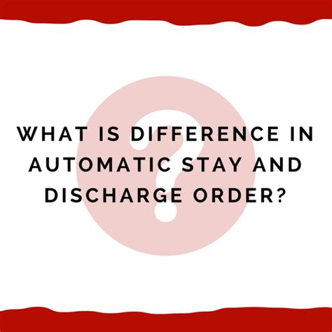 In malaysia, bankruptcy proceedings are limited to personal bankruptcy. What is difference in automatic stay and discharge order ...
