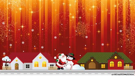 Christmas City Lights 1366x768 Wallpaper