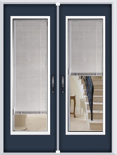 French door blinds are built around your door shape and the position of the handles. Distinctive Glass Inserts: Miniblinds Glass Door Inserts ...