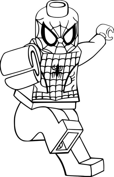 Spiderman Lego Noir coloring page coloring Spiderman 