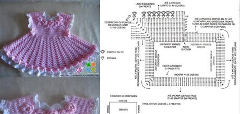 Patrones de vestidos a crochet para bebés